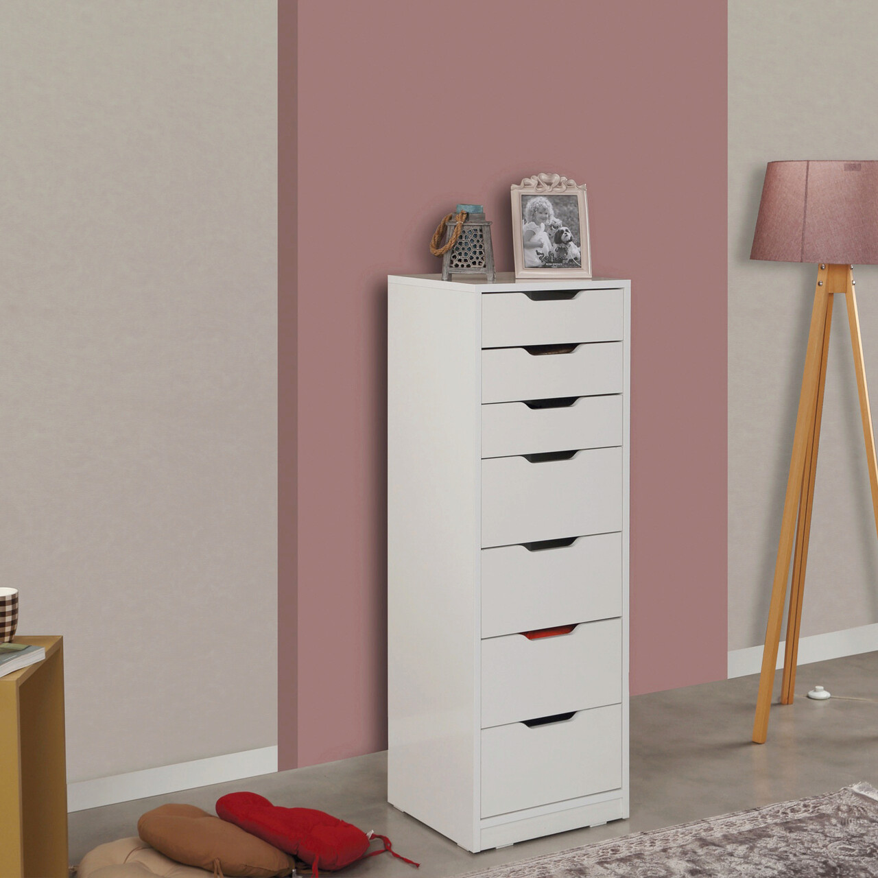 Dulap, Hanah Home, Flow, 44x130x40 cm, Alb - imagine 6